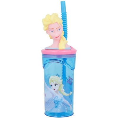 Stor Plastový 3D pohár s figúrkou DISNEY FROZEN 360 ml