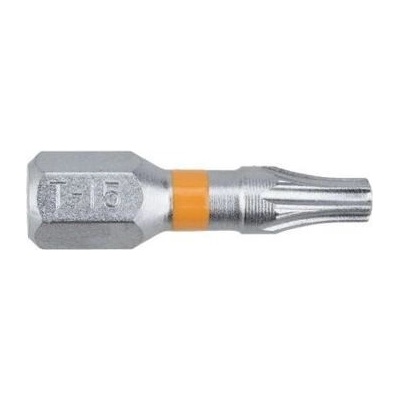 Narex Professional Standartní bit s drážkou Torx T15 x 25 mm Orange SUPER LOCK 2 ks