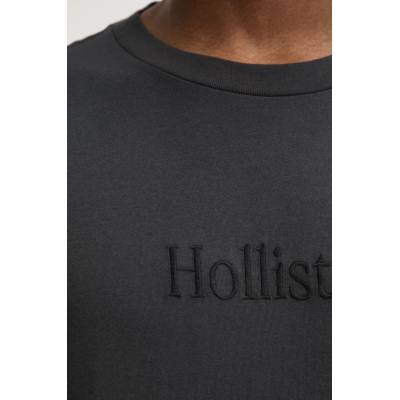 Hollister Co Памучна тениска Hollister Co. в сиво с апликация KI323-5134 (KI323.5134.901)