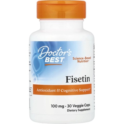 Doctor's Best Fisetin, 100 mg, 30 капсули, Doctor's Best (DRB-00227)