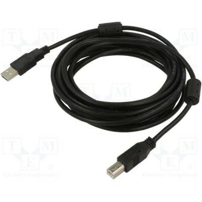 ART KABUSB2 AB 5M AL-OEM-102A USB 2.0 USB A vidlice USB B vidlice 5m černý