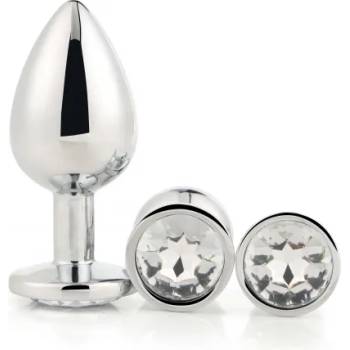 Image 1 of DreamToys Комплект 3 бр. анални разширители с кристал Silver Plug Set