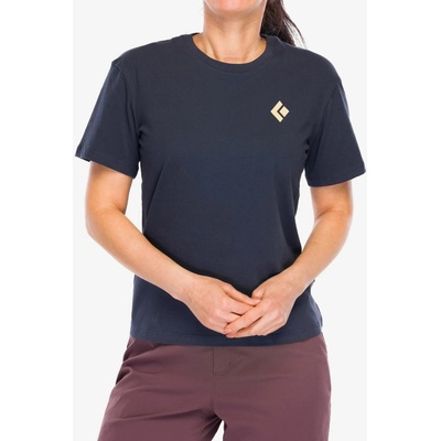 Bavlnené tričko dámske Black Diamond Heritage Badge SS Tee charcoal