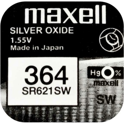 Maxell Silver Oxide 364 1ks 364/SR621SW/V364
