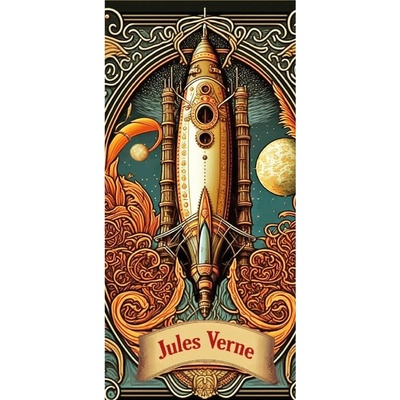 Gwenaëlle & le studio Pohlednice Gwenaëlle & le studio: Jules Verne, 10 x 21 cm