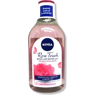 Nivea мицеларна вода, Rose touch, 400мл