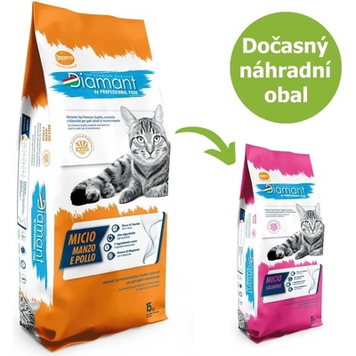 Diamant Cat Micio Hovězí a kuře 15 kg