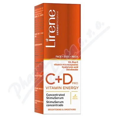 Lirene C+D Pro Vitamin Energy rozjasňující sérum s vyhlazujícím efektem 30+ Vitamin Duo C 30 ml