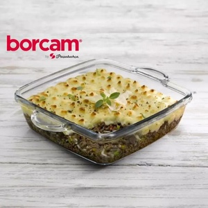 Borcam Квадратна тава от йенско стъкло 2бр 28+22мм (59034)