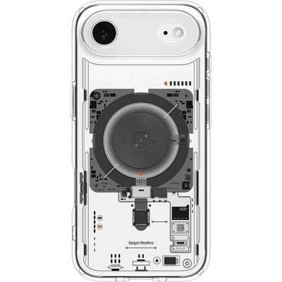 Spigen iPhone Air SPIGEN ULTRA HYBRID MAG NEO ONE пластмасов протектор за телефон, устойчив на удар, MagSafe, ТРАНСМИТЪР ACS10059 (ACS10059)