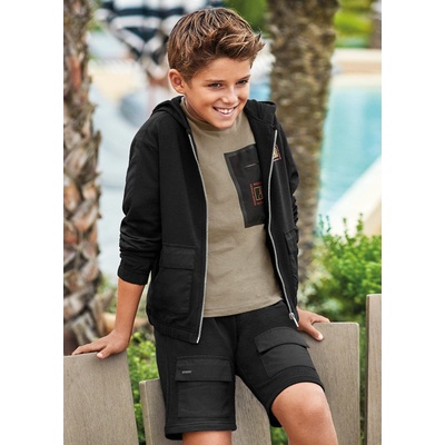 Mayoral Kraťasy teplákové s kapsami černé