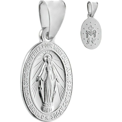 Argento Strieborný prívesok Zázračná medaila 84851