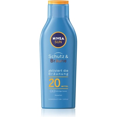 Nivea Sun Protect & Bronze интензивно слънцезащитно мляко SPF 20 200ml