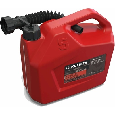KUFIETA Kanystr na palivo 5 l, červený, UN certifikace