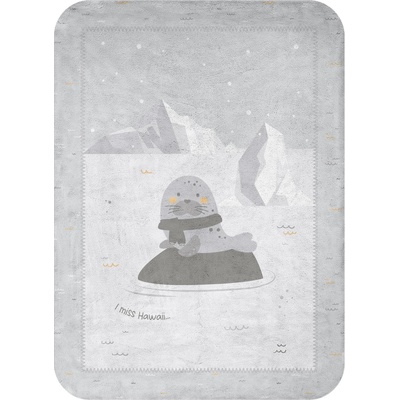 KikkaBoo Супер меко бебешко одеяло KikkaBoo - Seally Me, 80 x 110 cm (31103020155)