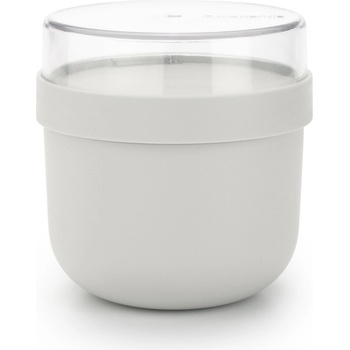 Brabantia Купa за закуска Brabantia Make&Take 1006298, 500+180 мл, Винтово затваряне, Без BPA, Сив (1006298)