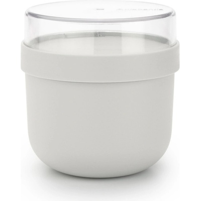 Brabantia Купa за закуска Brabantia Make&Take 1006298, 500+180 мл, Винтово затваряне, Без BPA, Сив (1006298)