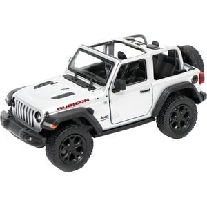Kinsmart Метална количка Kinsmart - 2018 Jeep Wrangler Open Top, 1: 34, светлосива (55079)