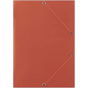 DONAU Картонена папка Donau с ластик 400g, 3 капака, черв (16363-А-ЧЕРВЕН)
