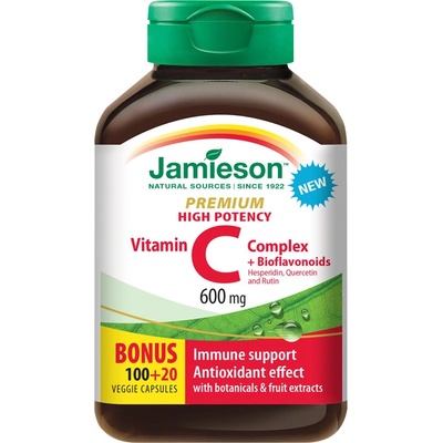 Jamieson vitamin C premium 600 mg s bioflavonoidmi 120 kapsúl