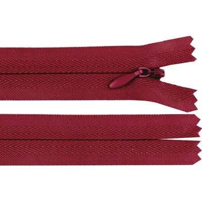 Spirálový zip skrytý No 3 délka 18 cm Varianta: 178 bordó, Balení: 1 ks