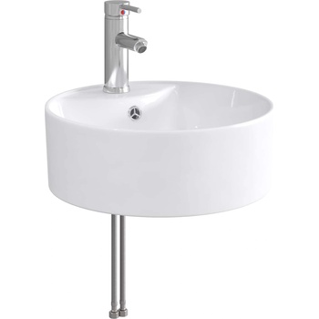 vidaXL Мивка за баня Хром 40, 5 x 40, 5 x 15 см Метал (890232)