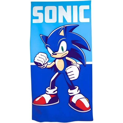 Aymax dětská plážová osuška Sonic modrá 70 x 140 cm