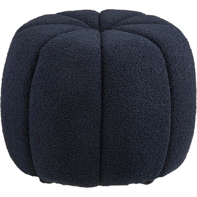 Nordic Living Tmavě modrý taburet Presley 48 cm