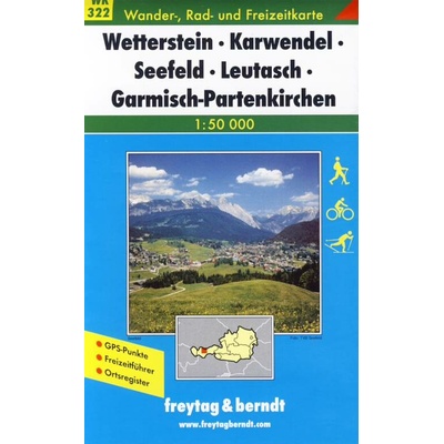 Turistická mapa F&B 322: Wetterstein