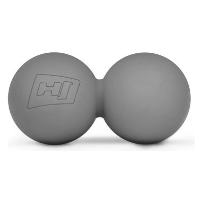 Hop-Sport Dvojitá masážna loptička 63 mm - šedá