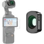NEEWER 0.72x Wide Angle Lens, 112° Field of View, Compatible with DJI Osmo Pocket 3 / Pocket 4 / Xtra Muse, Magnetic Action Camera with Aspherical Lens and Screen Protector, LS-70 (LS-70) Обективи