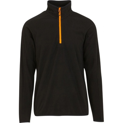 Regatta Professional mikina Navigate TRF 691 s 1/4 zipem fleecová COT 36F691ad402 Černá/oranžová pop