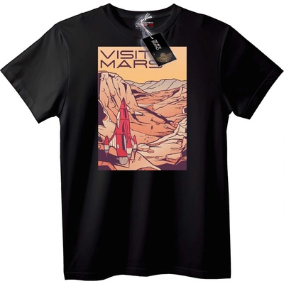 NOONEBRAND Тениска Посети Марс - XS, Black