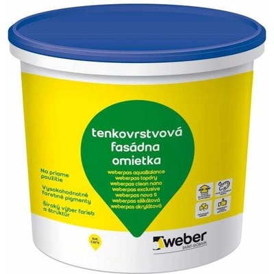 Weber Weberpas aquaBalance tenkovrstvová fasádna omietka 25 kg Roztieraná 1.00 mm Odtiene A