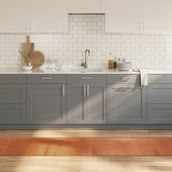 Image 1 of vidaXL Килим, правоъгълен, кафяв, 60x400 см, бамбук (376848)