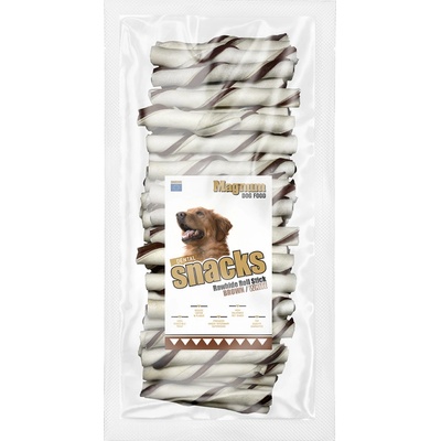 Magnum Rawhide roll stick 5 '12,5 cm (cca 40 ks) BROWN / WHITE