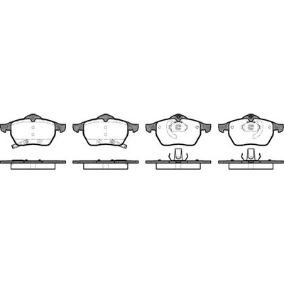 Sada brzdových platničiek kotúčovej brzdy REMSA 0390.32