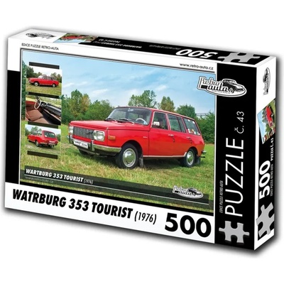 Retro cars - Puzzle Wartburg 353 Tourist II (1976) - 500 piese