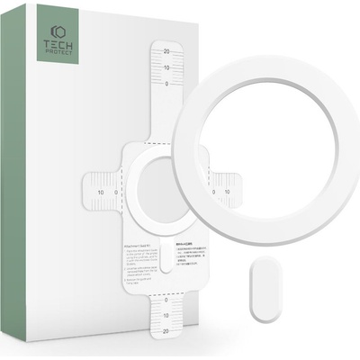Magnetická nálepka pro MagSafe nabíjení - Tech-Protect, Magmat Magnetic Ring White – Zboží Živě