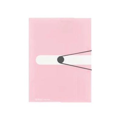 Plastový obal s gumičkou Herlitz rose