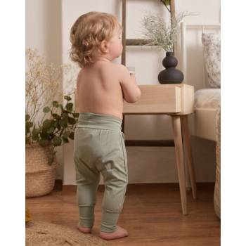 Dětské kalhoty baggy lehké olivové