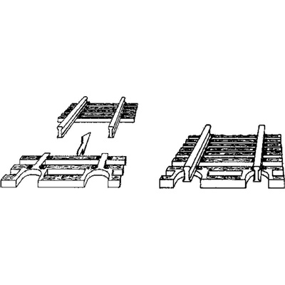 Fleischmann 22215 kolej N (bez uložení) kolej Flexi, koncovka 24 ks