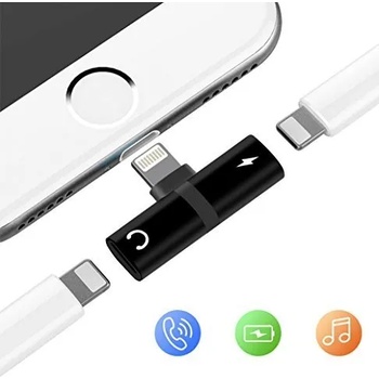 Image 1 of Комбиниран конектор за iPhone Lightning Splitter
