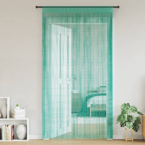 vidaXL Завеси от канап, 2 бр. , тюркоазени, 100x250 см (4102039)