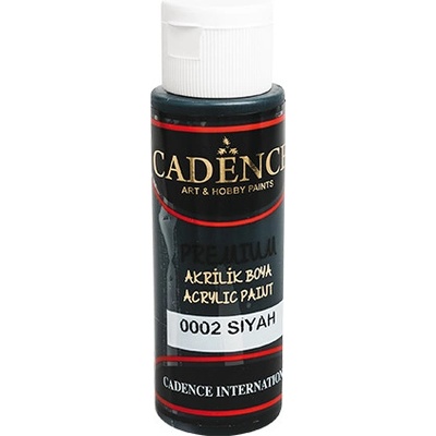 Cadence Premium Akrylová farba čierna 70 ml