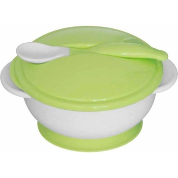 Lorelli Купа с вакуумно дъно и лъжичка Lorelli - Mint Green (10230400006)