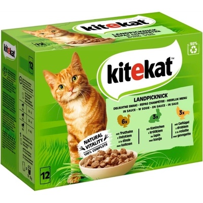 Kitekat Landpicknick králík drůbež krůta 12 x 85 g