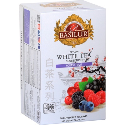 Basilur Bílý čaj White Tea Forest Fruit 20 x 1,5 g