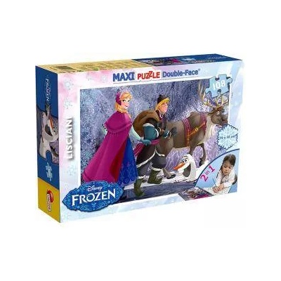 Frozen Двулицев макси пъзел Замръзналото кралство 46898 Lisciani, 8008324046898