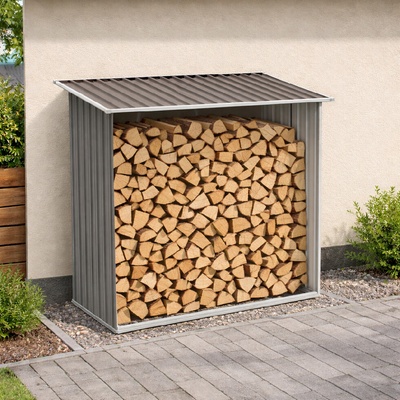 BestBerg BBSH-F001G / 1,35 m² / 163 x 83 x 154 cm / sivá